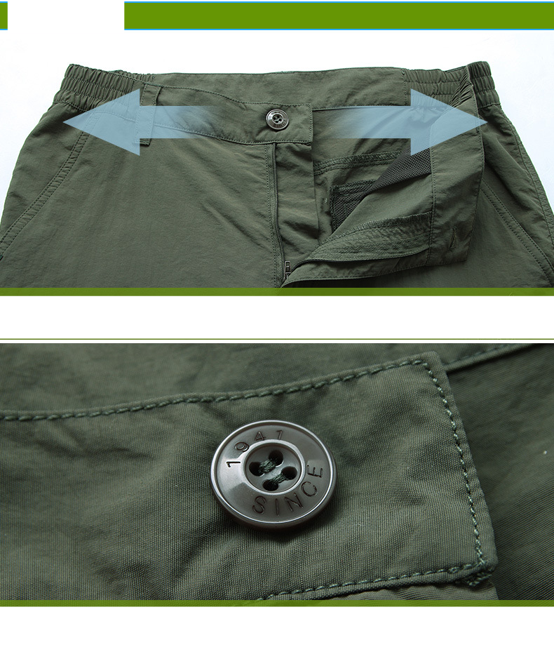 Men's Lightweight Quick-Dry Cargo Pants With Multiple Pockets - Outdoor Work Military Style Loose Fit Tactical Trousers For Hiking Camping Travel_voghion.com