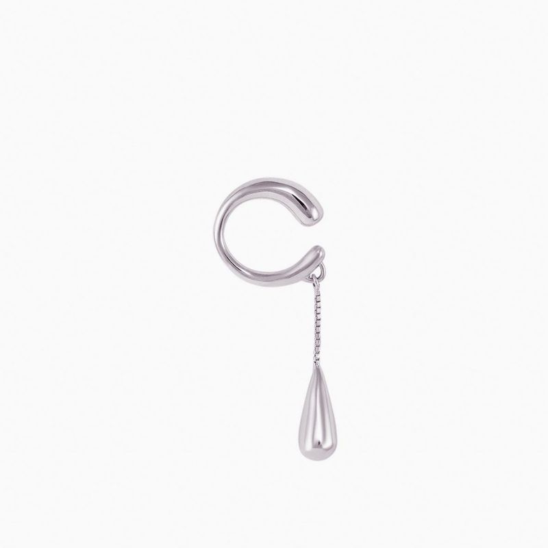 Stile freddo, personalità semplice, nappa, pendente a goccia, clip per orecchio, temperamento, tendenza unica._voghion.com