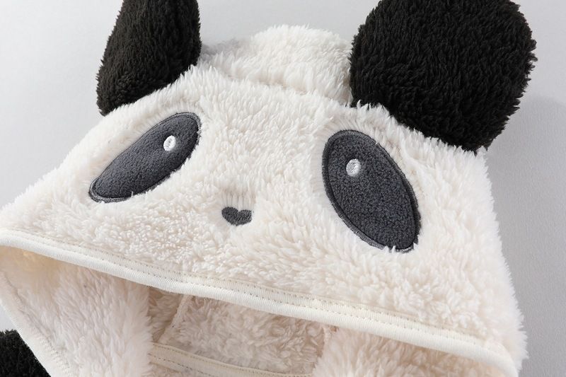Tutina invernale per mamma e bambini, con cappuccio, foderata in morbido pile, per neonati e bambini (0-12 mesi) – Design accoglienti a tema animali_voghion.com