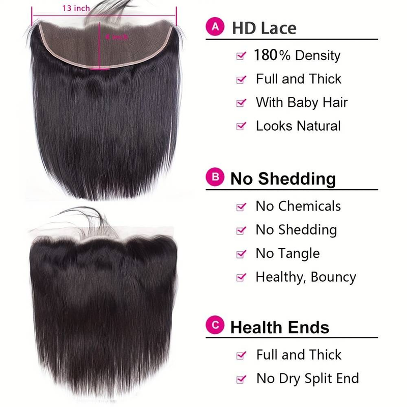 13*4 lace human hair block 100% human hair high quality high density wig can be permed, dyed and can be styled in any way_voghion.com
