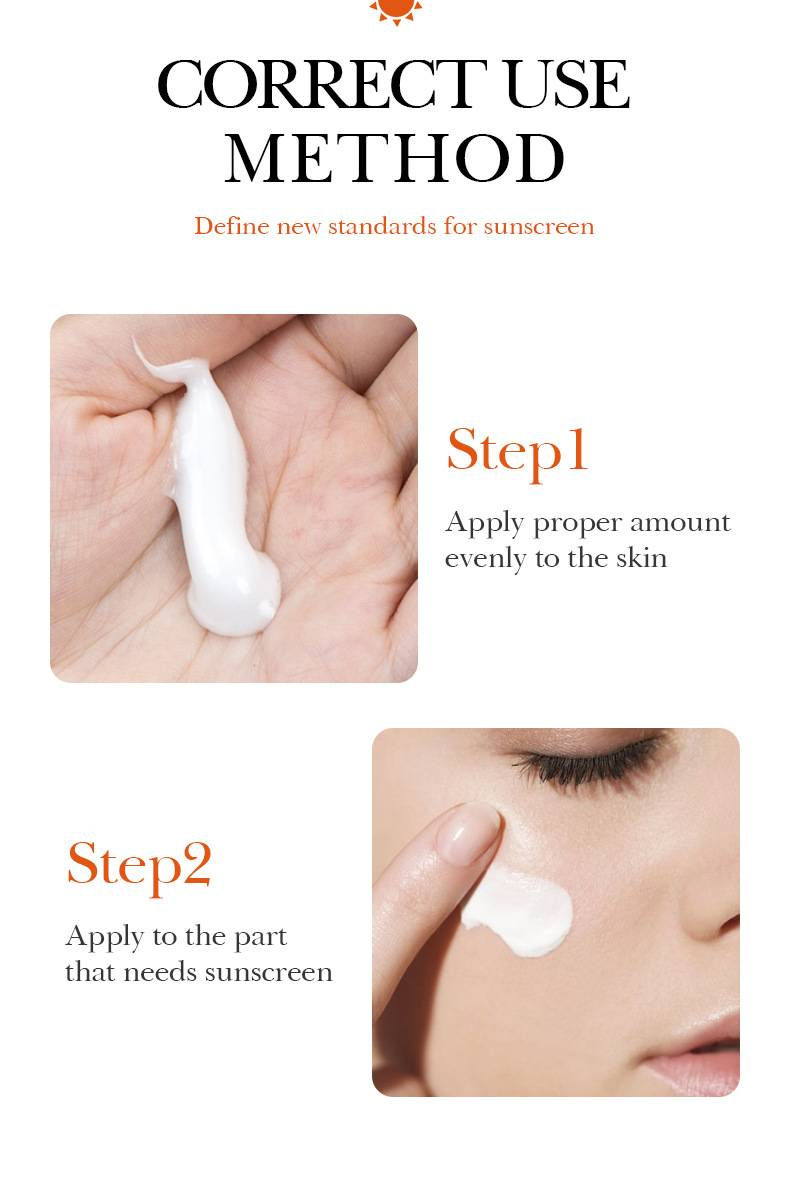 Αντηλιακό SPF60, λευκαντική κρέμα, βιταμίνη C, υψηλή αντηλιακή προστασία, αδιάβροχη προστασία από τον ιδρώτα, προστασία UV_voghion.com