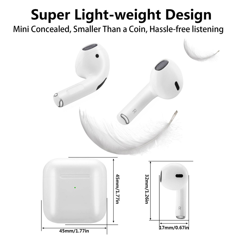 Pro 4 TWS Kabellose Kopfhörer, Kopfhörer-kompatibles wasserdichtes Headset mit Mikrofon für IOS und Android Pro4-Ohrhörer_voghion.com