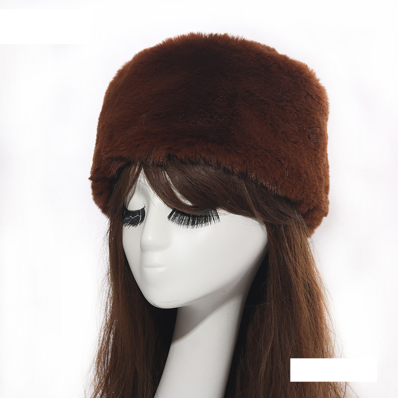 Cappelli da cacciatore invernali in pelliccia calda per uomini e donne, cappello piatto e spesso con protezione per le orecchie_voghion.com