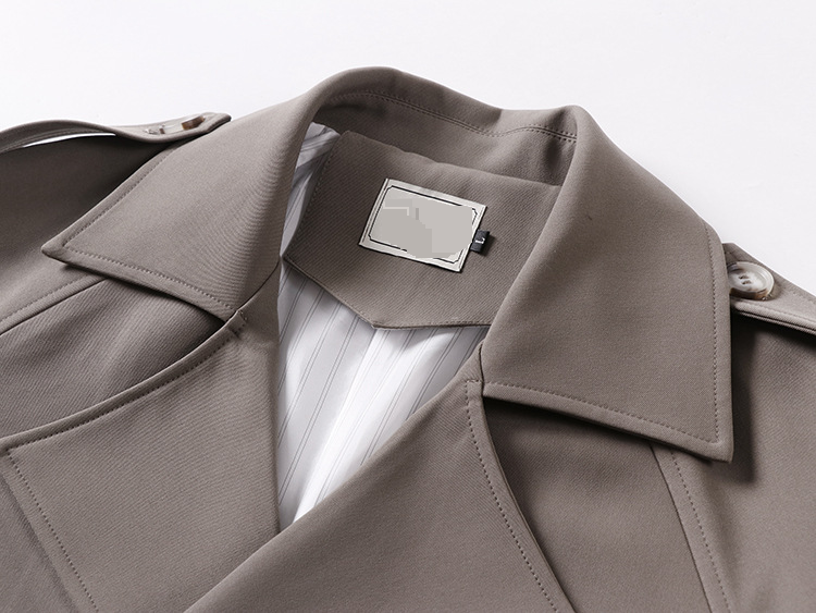 Men's Clothing style lapel long large size loose jacket men's windbreaker men's style high end sense of cool knee length shoulder pad coat_voghion.com