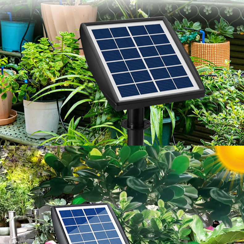 Solar Charging 10m Water Pipe Micro Drip Irrigation Watering Device Timed Automatic Dripping Outdoor Potted Watering Artifact_voghion.com