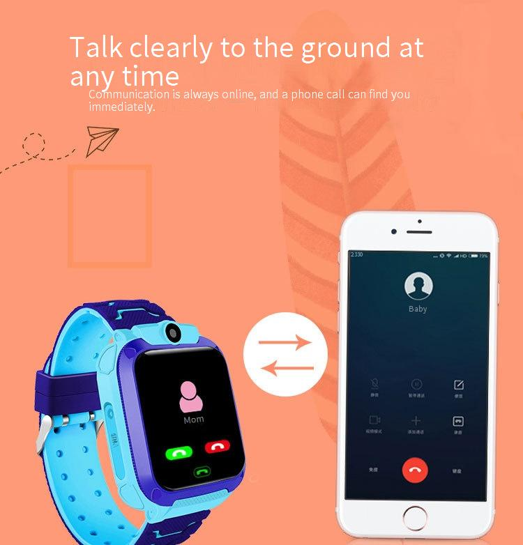 Vattentät smarttelefonklocka för mor och barn med flerspråkig positionering_voghion.com
