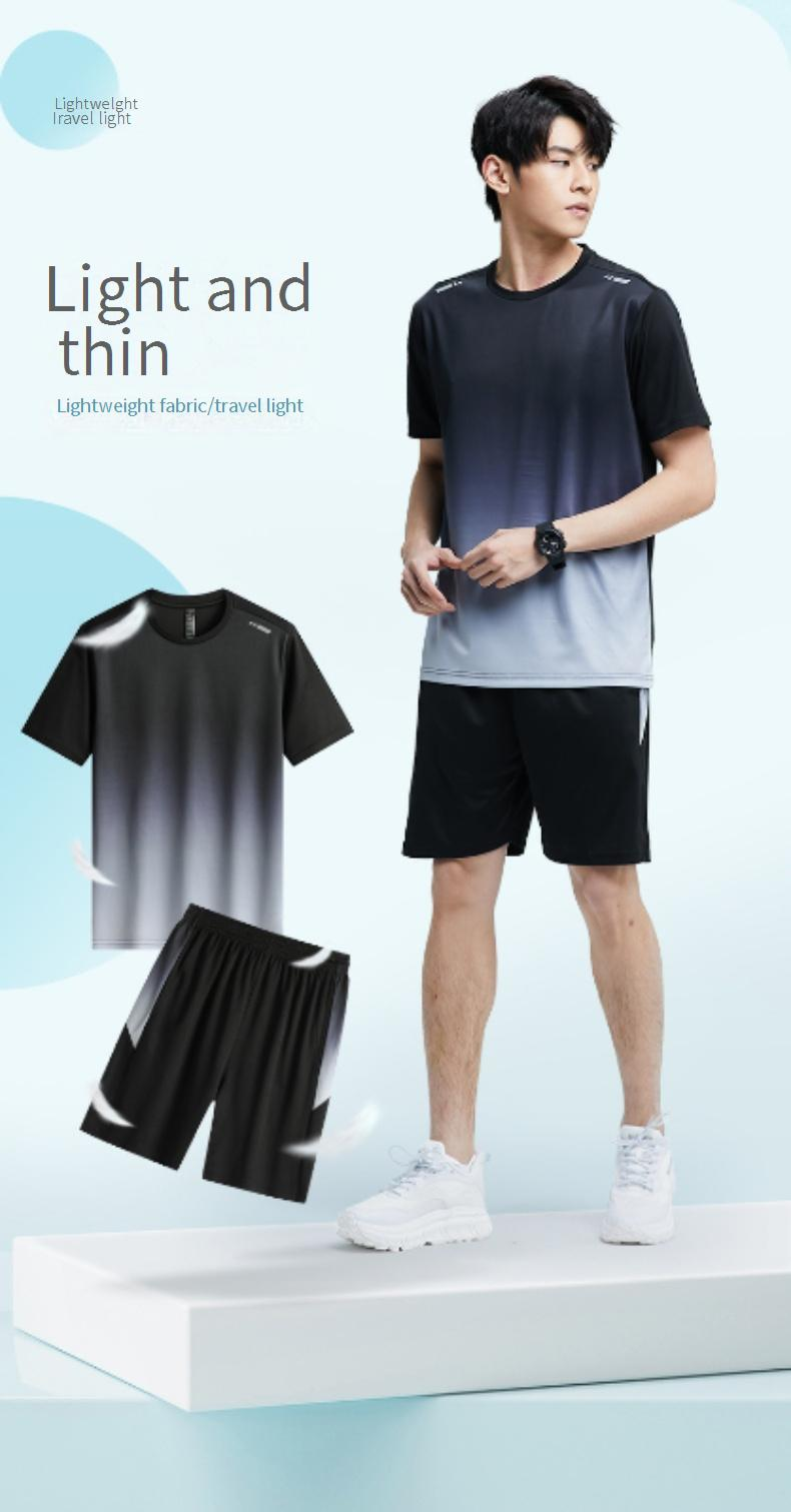 Men's Quick-Dry T-Shirt - Breathable & Lightweight Workout Top For Running/Gym (Moisture-Wicking, UV Protection)_voghion.com