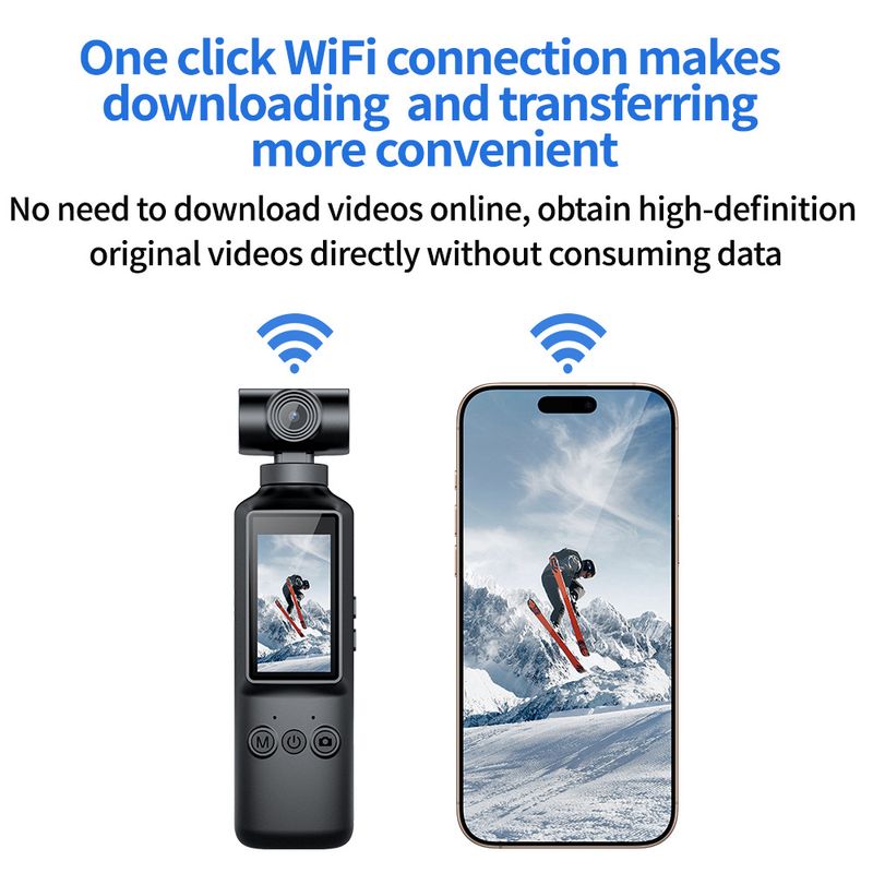 New 4K HD Handheld Sports With WIFI Rotatable Outdoor Camera Mini Law Enforcement Recorder_voghion.com