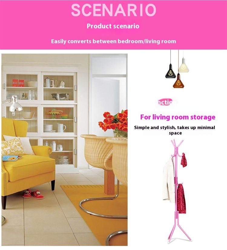 12-Hook Heavy-Duty Iron Coat Rack – Modern Wall-Mounted/Standing Garment Hanger, Space-Saving For Bedroom, Entryway & Dorm_voghion.com