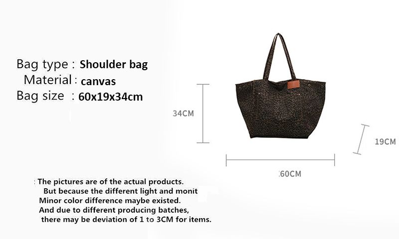 Übergroße Umhängetaschen mit Leopardenmuster für Damen, verformbare Einkaufstaschen aus Canvas mit großem Fassungsvermögen, neue Handtaschen für alle Jahreszeiten_voghion.com