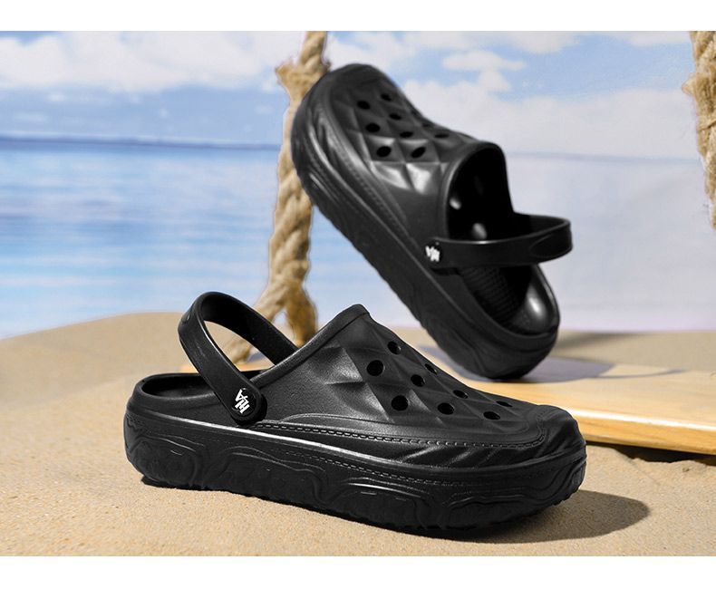 Ciabatte estive traspiranti casual da esterno chiuse con punta bidirezionale, sandali da spiaggia da uomo 1_voghion.com