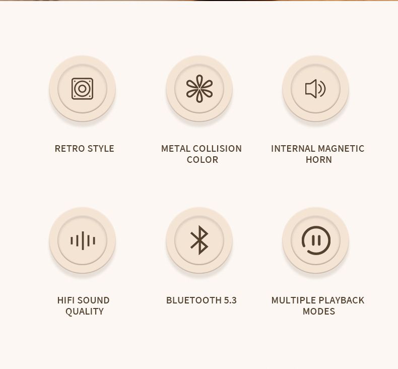 Mao Shan Wang Toca-discos T10 Bluetooth Alto-falante portátil sem fio Retro Madeira Grão Criativo Pequeno Alto-falante FM Presente_voghion.com