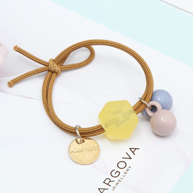 Versione coreana di fresco per le donne, semplice e versatile, legato con coda di cavallo, piccolo elastico, laccio per capelli, fascia per capelli quadrata di gelatina_voghion.com