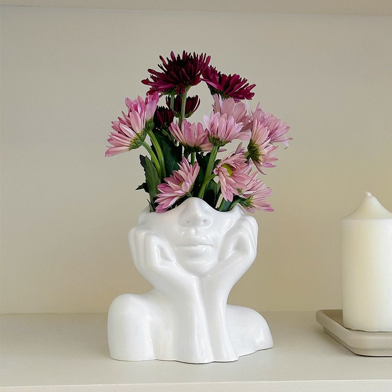 Ins Nordic Style High End mājas vāze Viegla Luksusa Mājas Dzīvojamā istaba Galda apdare Pudele Amatniecība Hidroponiski ornamenti_voghion.com