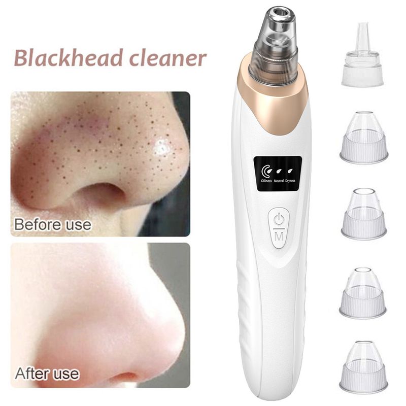 Sucção a vácuo elétrica cravo para cravo acne beleza instrumento para limpar o rosto poro cravo instrumento_voghion.com