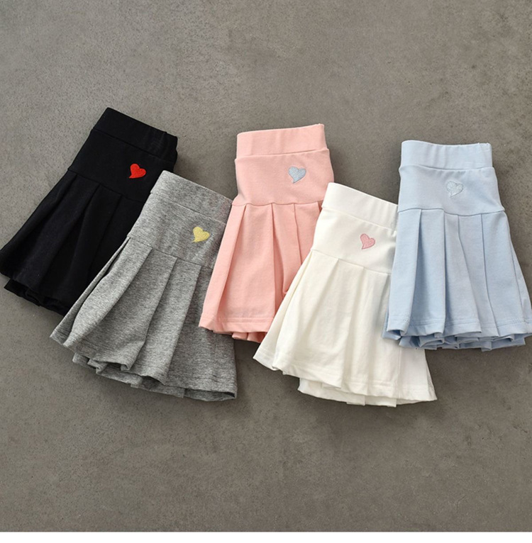 Fustă plisată pentru fete Mother&Kids, rochie de vară pentru copii cu pantaloni de siguranță, fustă subțire pentru copii de talie medie și mică_voghion.com