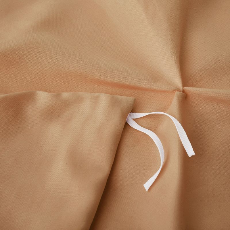 Parure de lit 3 pièces style nordique avec housse de couette en jacquard effet froissé Camel, motif géométrique, plusieurs tailles_voghion.com