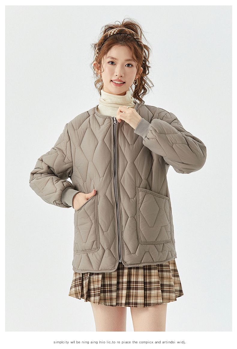 Unisex-Winterjacke mit Fleecefutter und Reißverschluss – warmer Mantel in Übergröße mit dicker Polsterung für Damen und Herren (mehrere Farben und Größen)_voghion.com