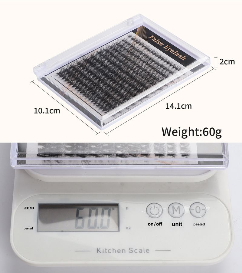50d Curved False Eyelash Book False Eyelash Thick Hot Melting Hair Segmented 30p40p50p Large Capacity False Eyelash_voghion.com