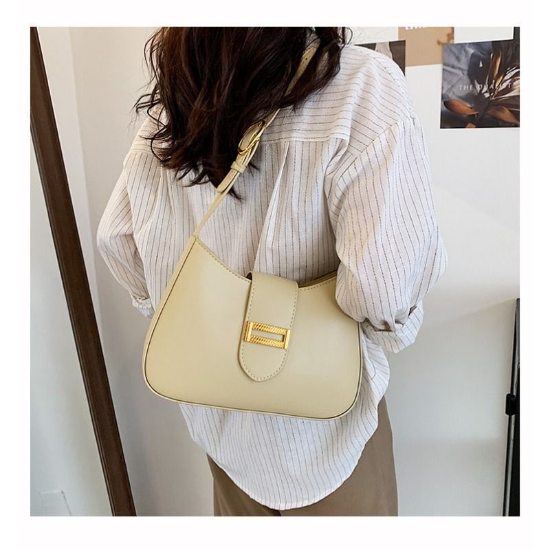 Elegante borsa a tracolla Hobo da donna, classica, piccola, in stile profumato, versatile borsa a mano autunno inverno_voghion.com