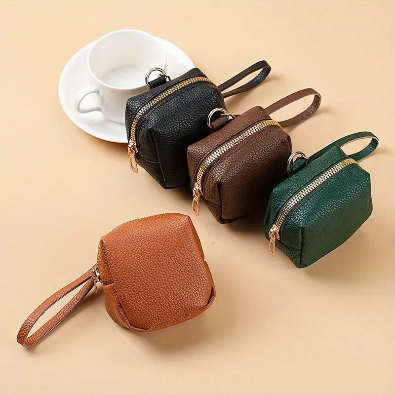 Handgefertigte Mini-Wechseltasche, tragbare Lippenstift-Aufbewahrungstasche, Kopfhörertasche, kleine Kartentasche._voghion.com