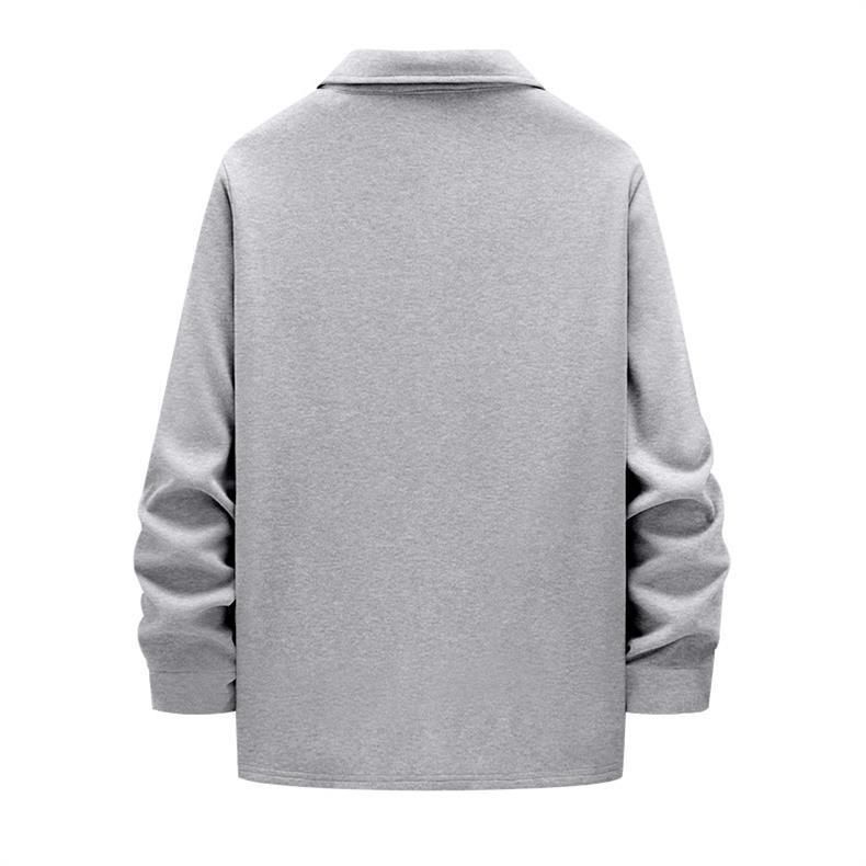 Schwere Arbeitskleidung Retro Pendler Einreihige Reversjacke Lässiges Langarmhemd Plus Samt Herren_voghion.com