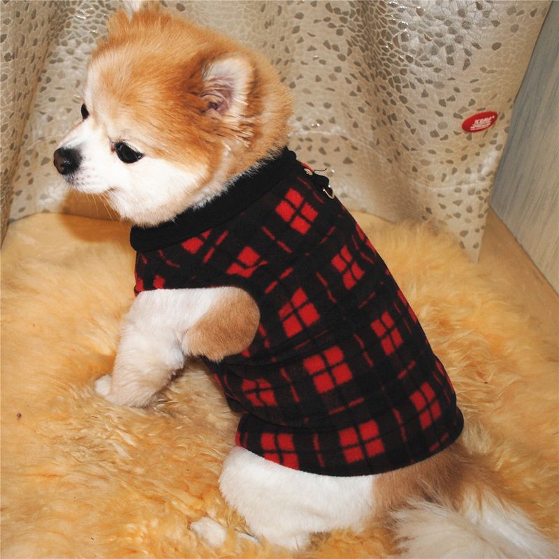 Abbigliamento per animali domestici diretto dalla fabbrica, per cani, autunno e inverno, in pile polare, fibbia di trazione, 27 colori brevettati, saranno oggetto di indagine_voghion.com