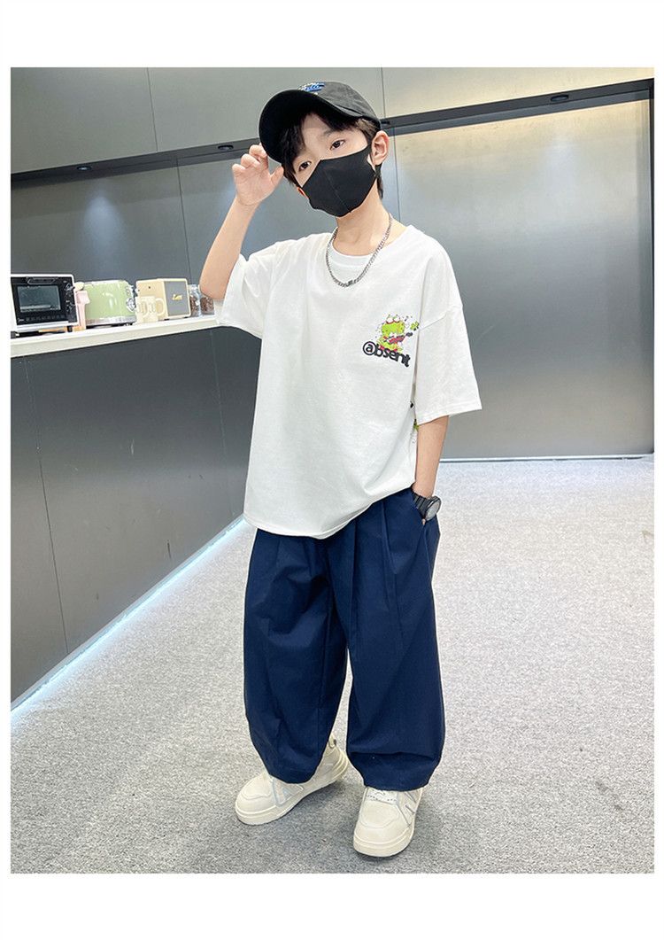 Kids’ Clothing Boys Summer Solid Color Anti Mosquito Pants New Style Medium And Large Children's Summer Children's Thin Trousers Boys Casual Pants_voghion.com