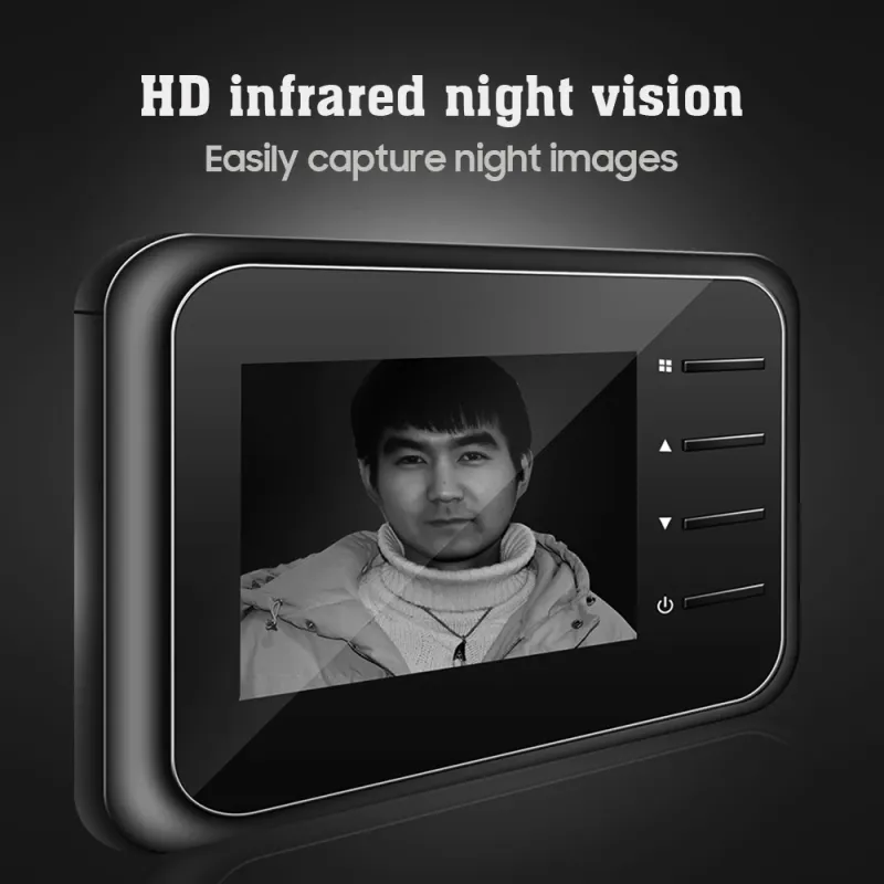 WiFi Doorbell Viewer Kamera Dier Peephole mat Wireless Monitor Live View Verfügbar Digital Night Vision Photo Shooting_voghion.com