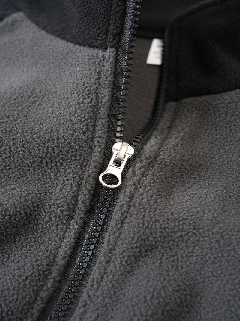Sudadera con capucha y cremallera para hombre, de forro polar, estilo urbano informal._voghion.com