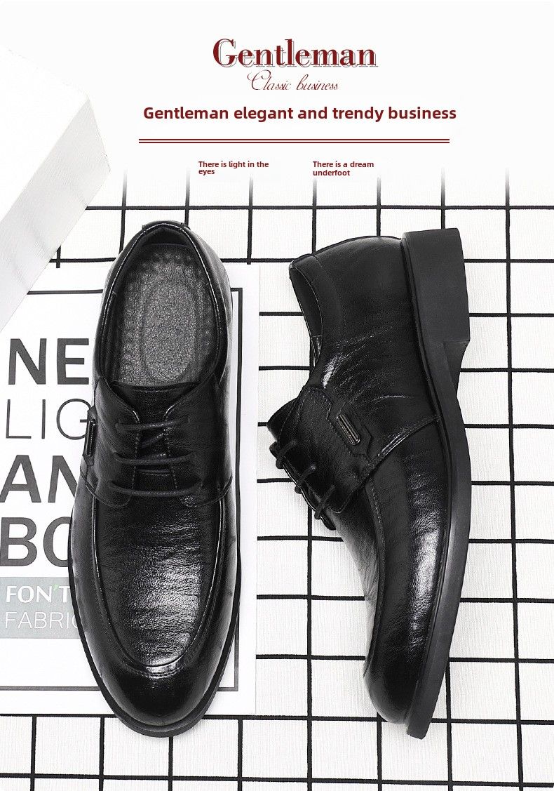 Lederschuhe Herren Derby Britischer Stil Bräutigam Hochzeit Herbst Rindsleder Spitz Kleid Business Herrenschuhe_voghion.com
