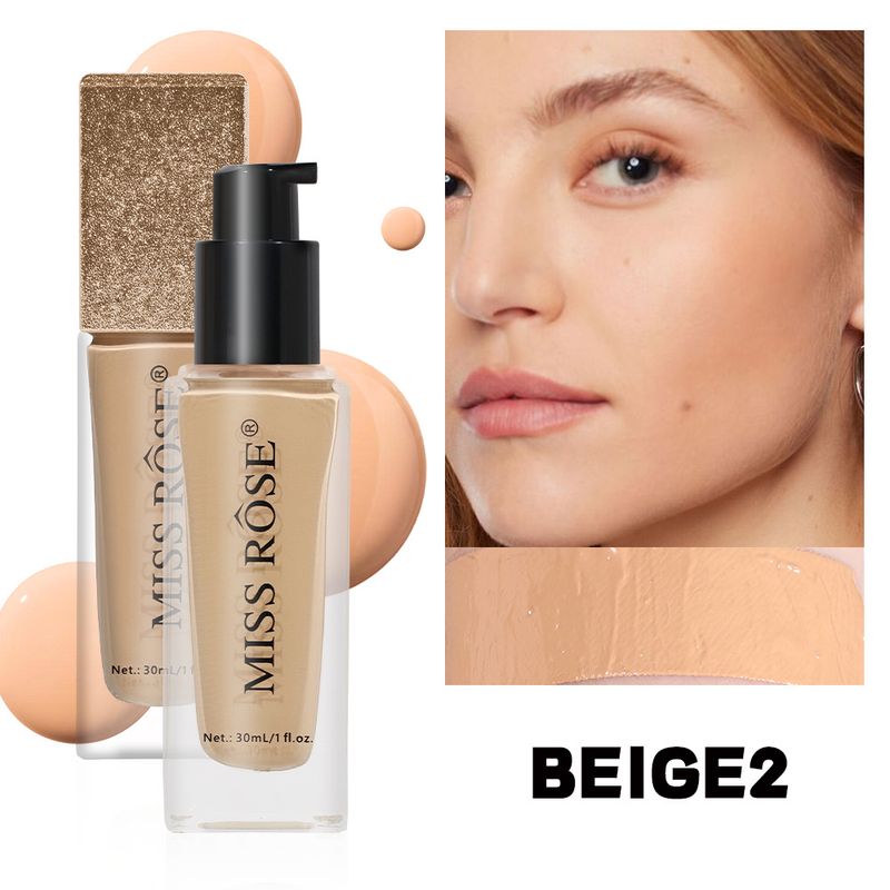 Makeup Long Lasting Waterproof Non Smearing Liquid Foundation Light Natural Clear Sweat Proof Oil Control Concealer Foundation_voghion.com