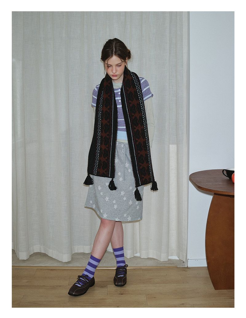 New Women's Fair Isle Pattern Scarf Stylish And Versatile_voghion.com