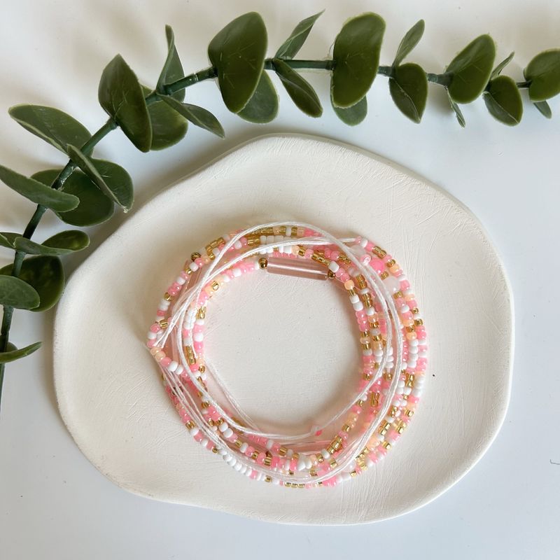 Personalized Multi-layer Colorful Beach Summer Exaggerated Bohemian Glass Bead Waist Chain_voghion.com