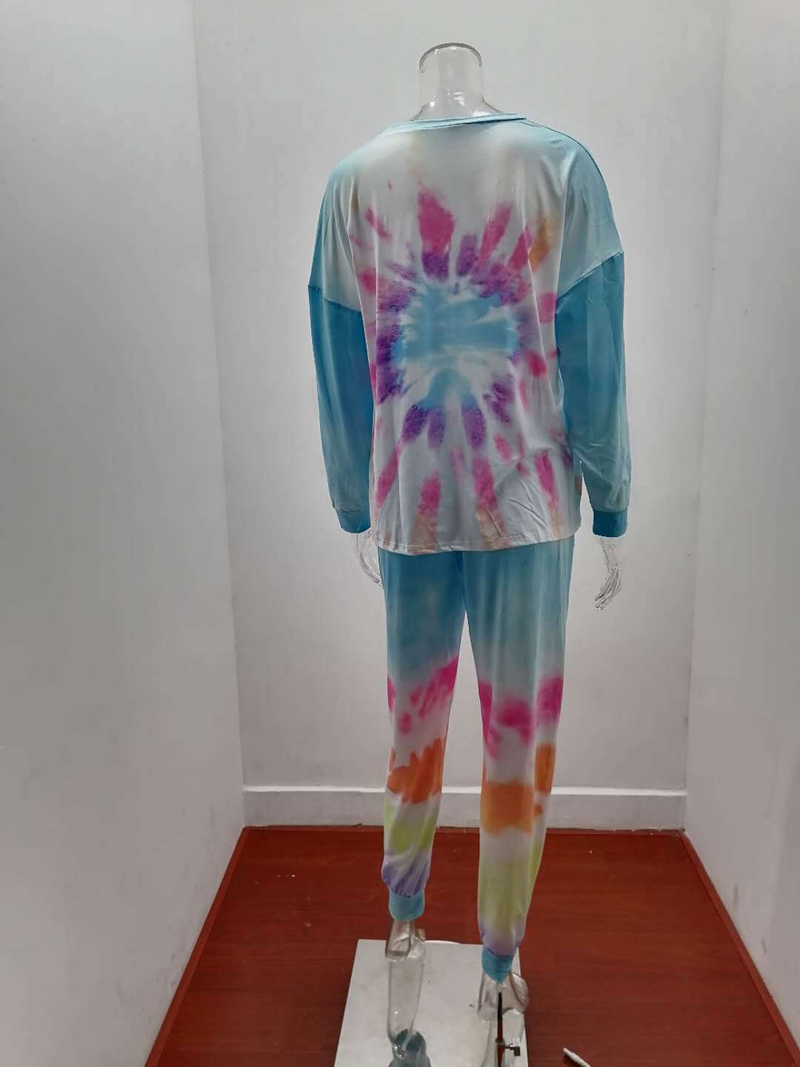 Costum de damă cu pantaloni casual în culoare uni_voghion.com