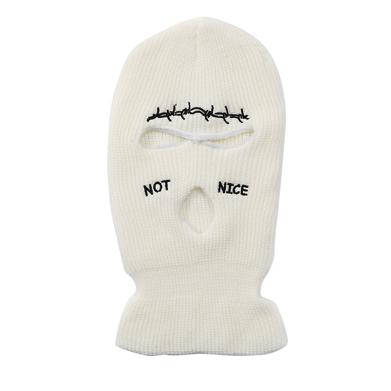 Headgear Solid Color Three Hole Wool Knitted Hat Letter Windproof Men And Women Spot Available Factory Wholesale Sun Protection Breathable_voghion.com