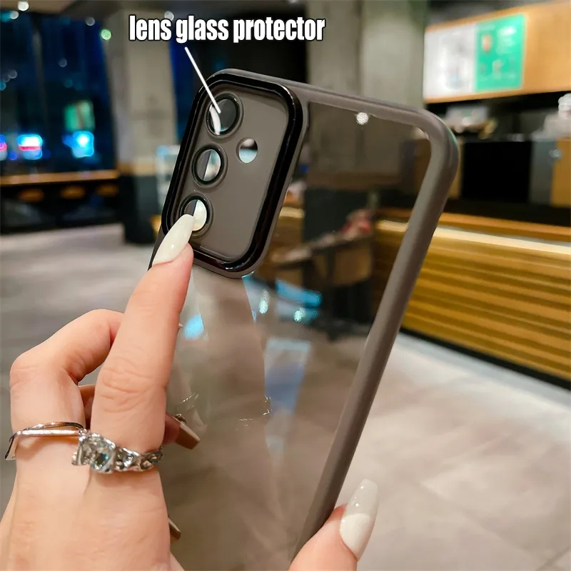 Soft Electroplated Camera Protection Clear Case For Honor X8A X7A X5 X9 X8 X7 X6 X6S Huawei NOVA Y90 Y70 PLUS 9SE Silicone Cover_voghion.com