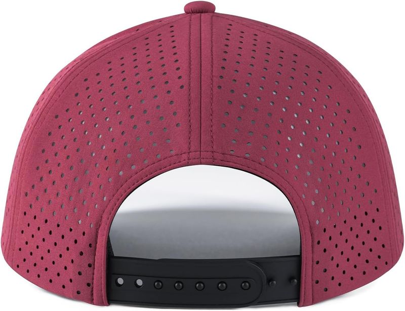 VOBOOM Men Quick Dry Baseball Cap Laser Cut Mesh Ball Curved Brim Snapback Hat_voghion.com