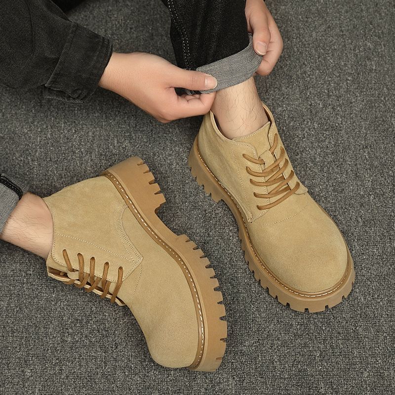 Martin Boots Herren Retro Tooling Schuhe Erhöhte Derby-Schuhe Große Herrenstiefel Erhöhte dicke Sohlen_voghion.com