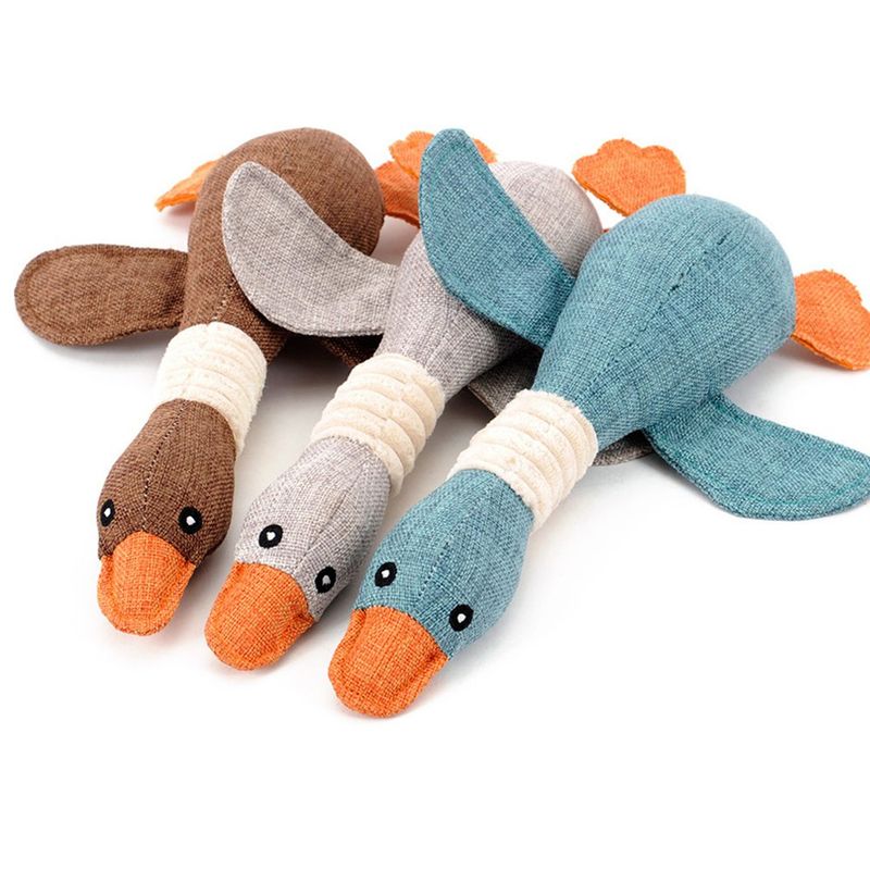 Dog Squeaky Toy Blue/gray/brown By PawParty Store_voghion.com