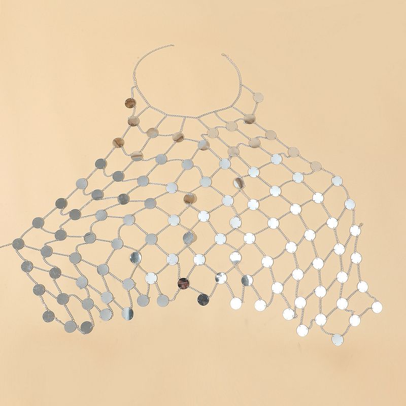 Pailletten-Körperketten-Set – glamouröser Fischnetz-Taillenschmuck für das Styling von Abendkleidern_voghion.com