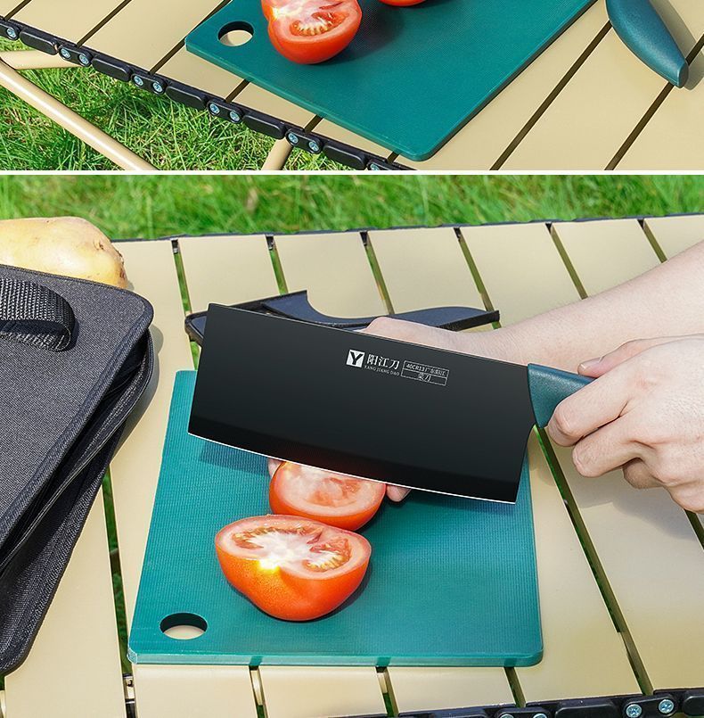 Pentole Utensili da esterno Campeggio Completo Cucina Borsa portaoggetti Set Coltello Picnic Cucina_voghion.com