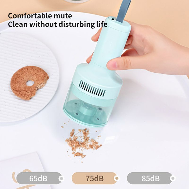 Xinweiqing Desktop Vacuum Wireless Home Car Dual Use Strong Suction USB Charging Mini Handheld Keyboard Cleaner Computer_voghion.com