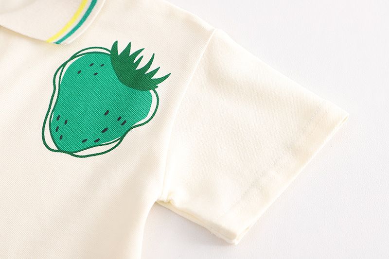 Small and medium-sized children's 3-pack new men's 5 girls cute printed collar casual 1-4 year old access shirt short_voghion.com