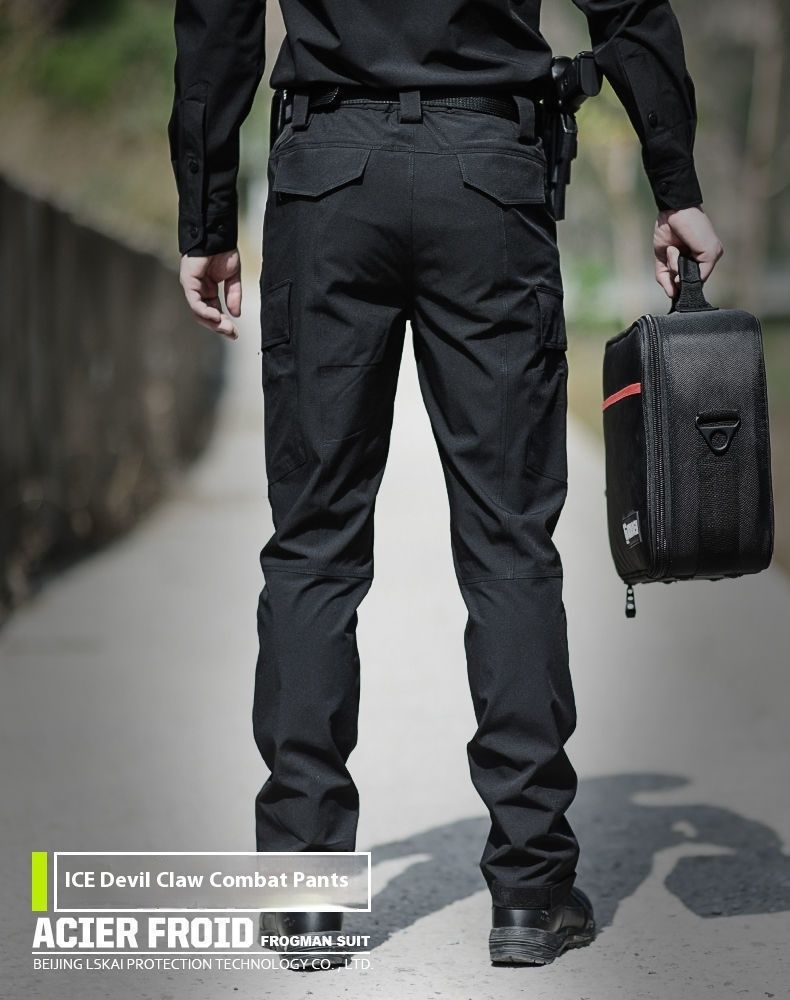 Pantaloni da combattimento tattici resistenti all'usura, da uomo, per primavera e autunno, da lavoro, spessi e speciali, neri, di sicurezza estiva_voghion.com