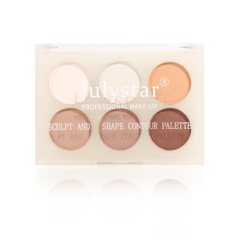 Bronceadores e iluminadores Belleza Maquillaje Rostro Iluminador natural Tridimensional Seis colores Contorno Larga duración Resistente al agua y al sudor_voghion.com