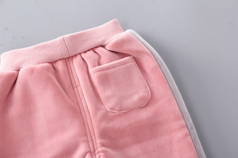 Babytøj børn plus fleece tyk tredelt hættetrøje kan åbnes i skridtet_voghion.com