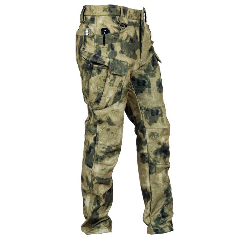 Herrkläder Archon Shark Skin Soft Shell Assault Pants Herr Förtjockade IX7 Taktiska Byxor Varma Vindtäta Vattentäta Fleece Vandringsbyxor_voghion.com