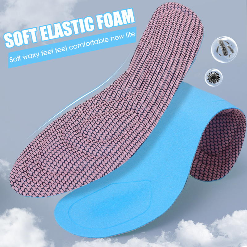 Nano Memory Foam Orthopedic Insoles for Antibacterial Deodorization Sweat Absorption Insert Sport Shoes Running Pads_voghion.com