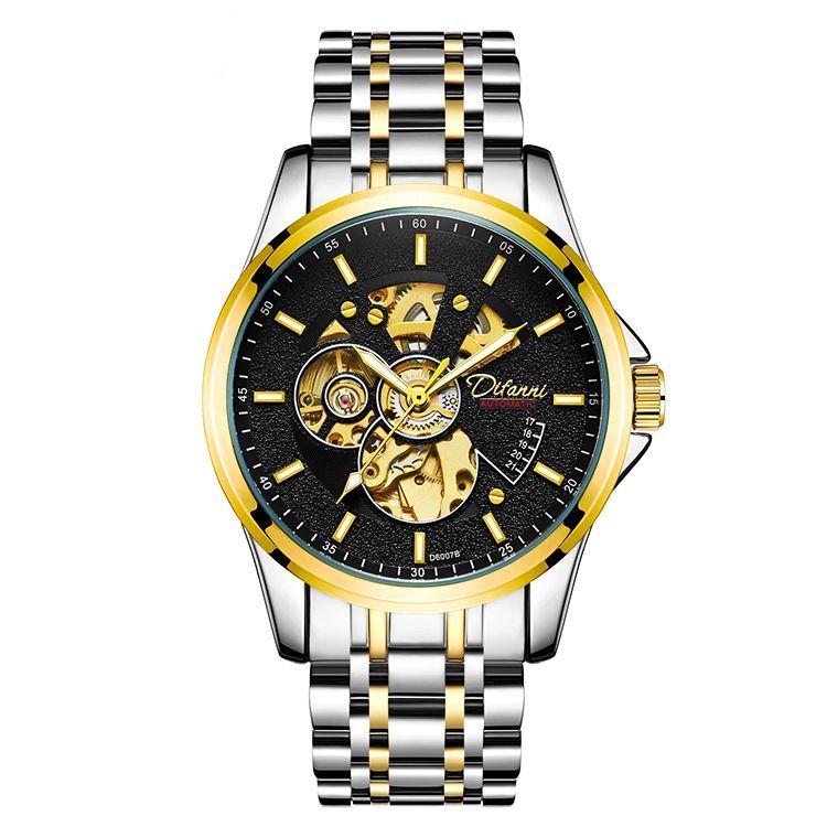 Mechanical Fully Automatic Fashion Hipster Luxury Steel Belt Watch_voghion.com